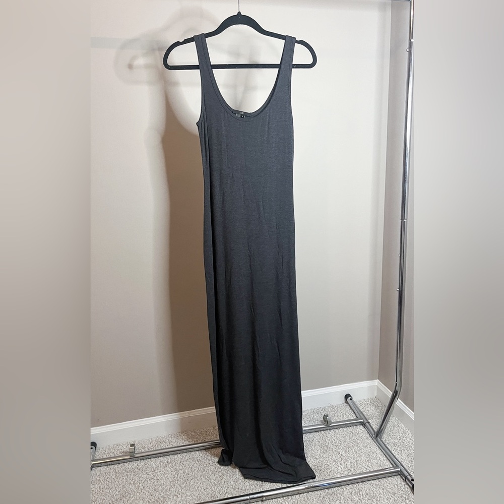 Grey/Black Stretchy and Comfortable Maxi Dress